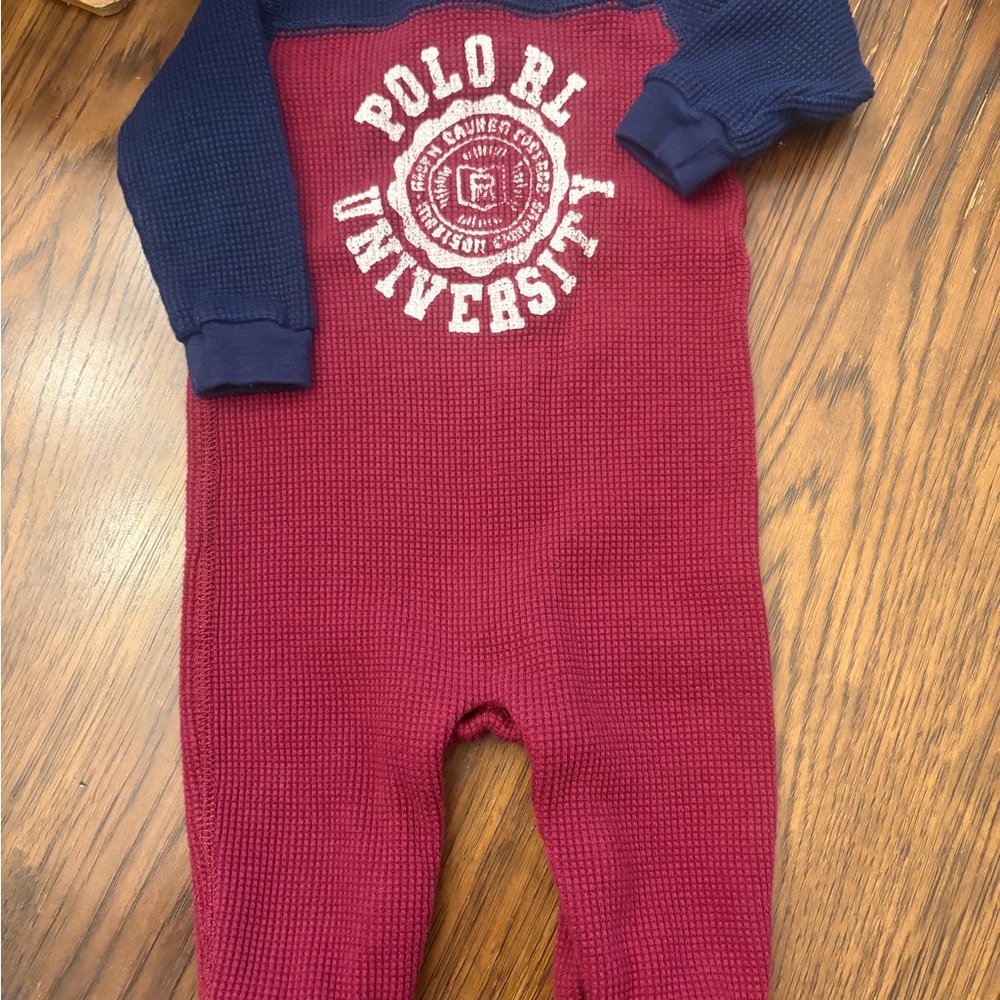 Polo by Ralph Lauren Kids One Piece - Navy and Red RL. 9 mos